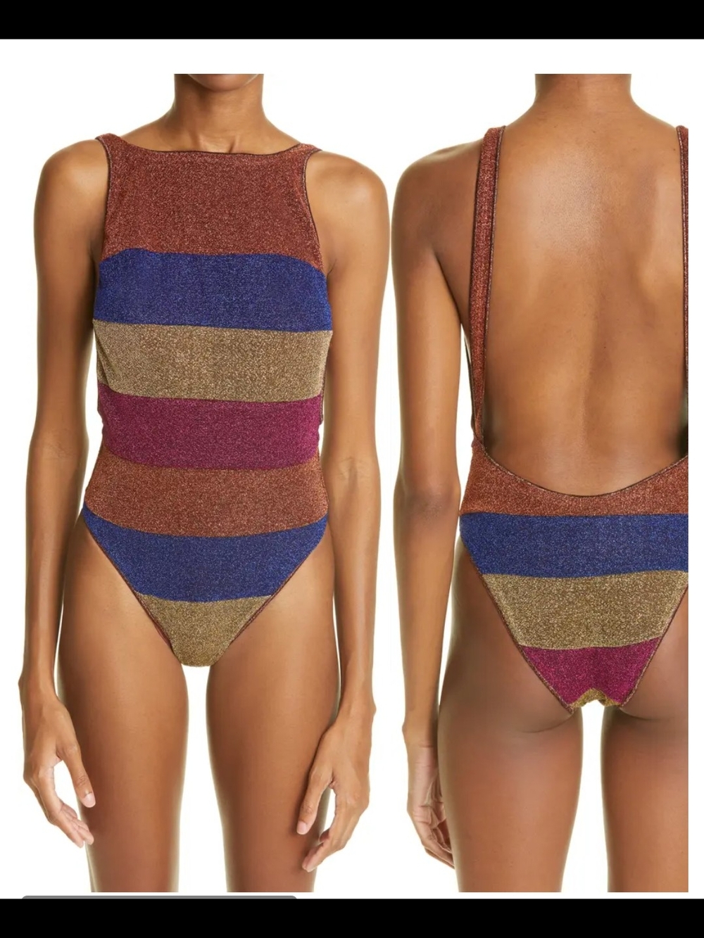 Black shimmery Lumiere One-Piece Swimsuit